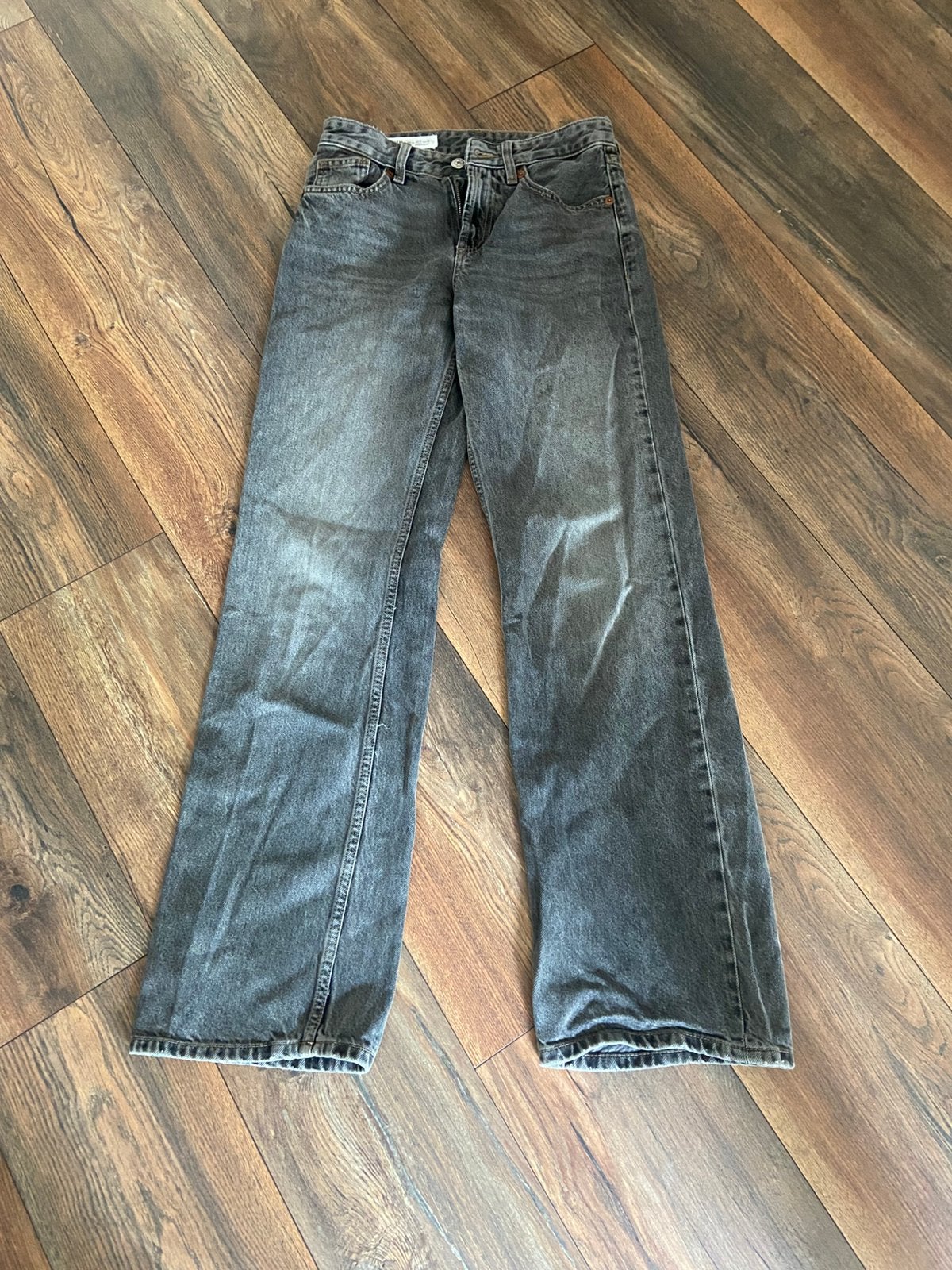 Grijze spijkerbroek maat 34, Kleding | Dames, Ophalen, Zo goed als nieuw, Grijs, W27 (confectie 34) of kleiner