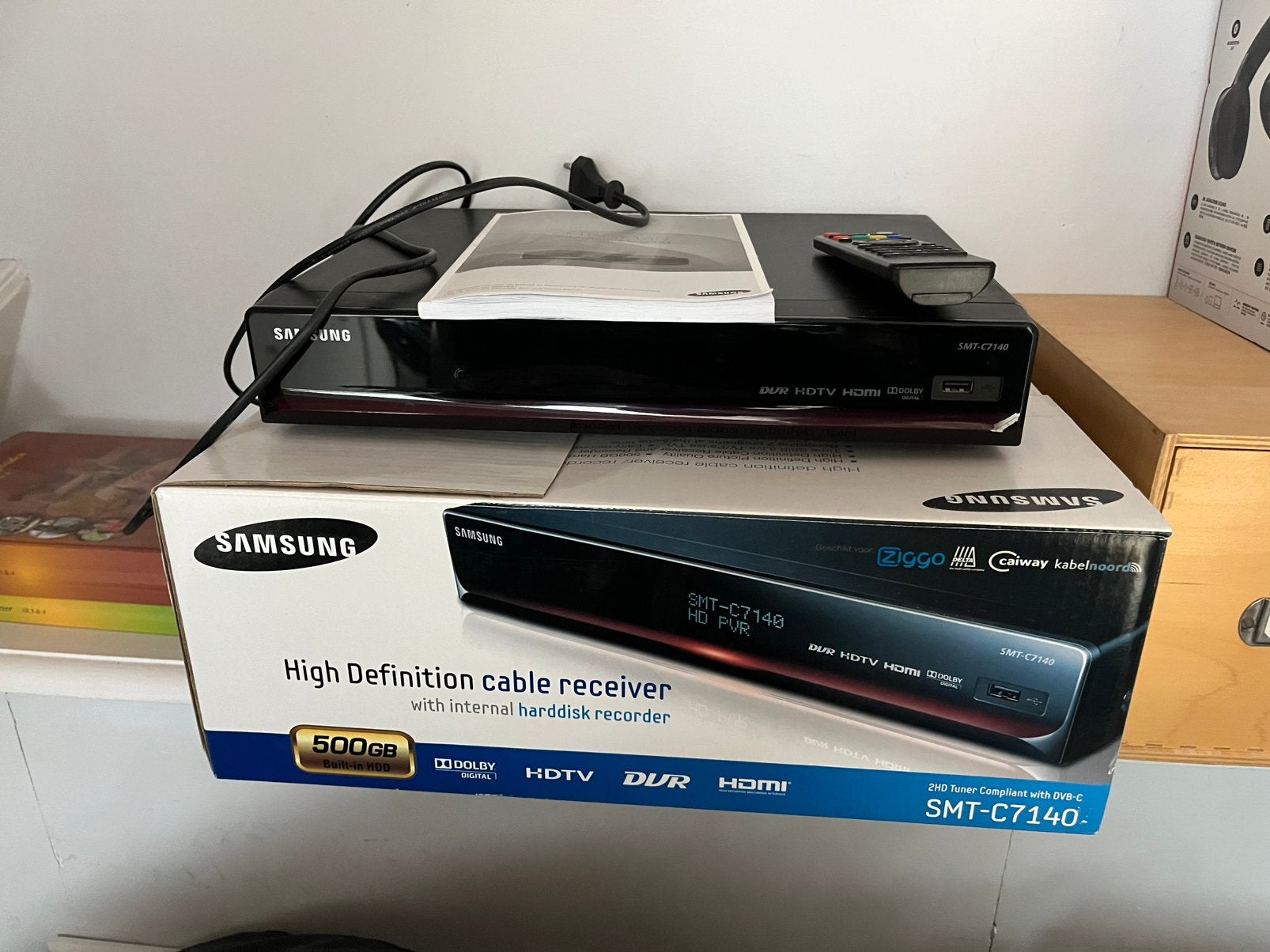 Samsung 500GB harddisk recorder ontvanger, Audio, Tv en Foto, Decoders en Harddiskrecorders, Ophalen of Verzenden, Zo goed als nieuw