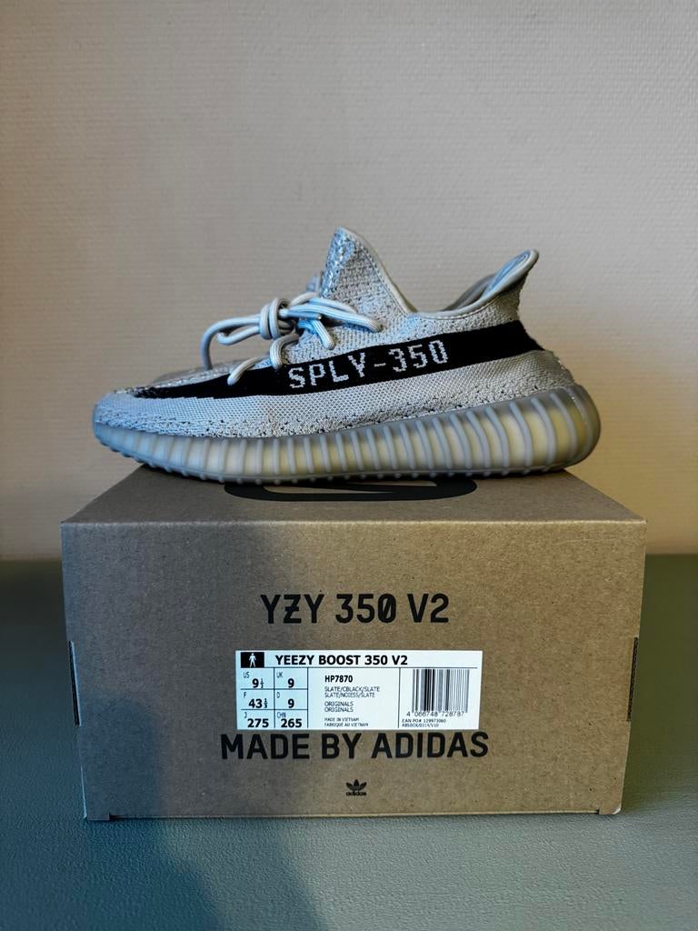 Adidas Yeezy Boost 350 V2 Slate US9.5 EU43.5 Nieuw, Kleding | Heren, Schoenen, Ophalen of Verzenden, Nieuw, Overige kleuren, Sneakers of Gympen