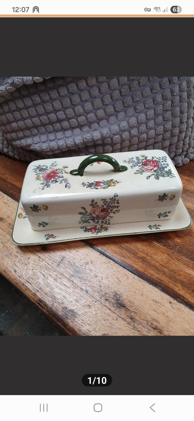 Antieke cake schaal/cake bewaar doos/cakedoos Villeroy&Boch, Ophalen of Verzenden