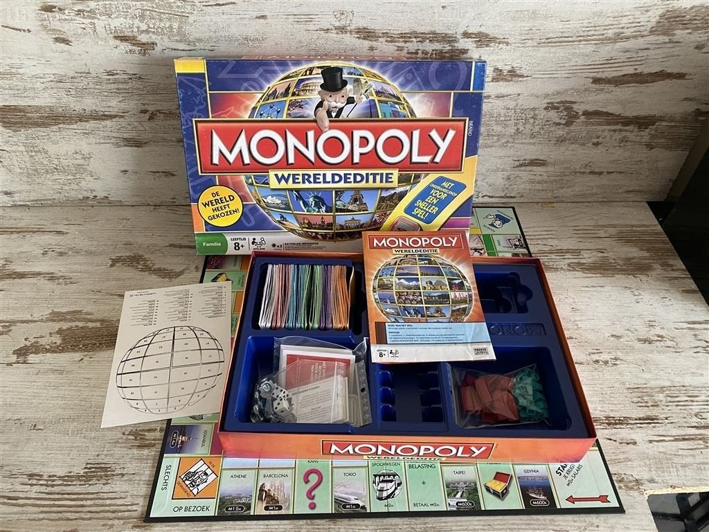 Monopoly wereldeditie bordspel [s905], Hobby en Vrije tijd, Gezelschapsspellen | Bordspellen, Verzenden, Zo goed als nieuw