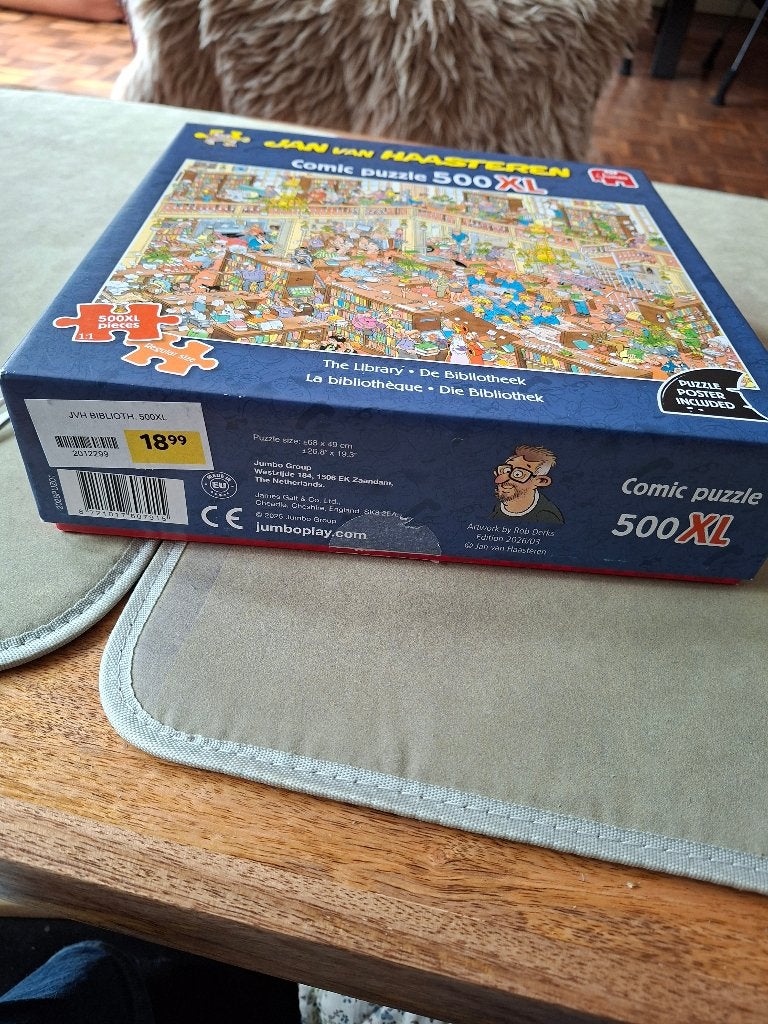 Legpuzzel Jan van Haasteren 500 stukjes, Ophalen, 500 t/m 1500 stukjes, Zo goed als nieuw, Legpuzzel