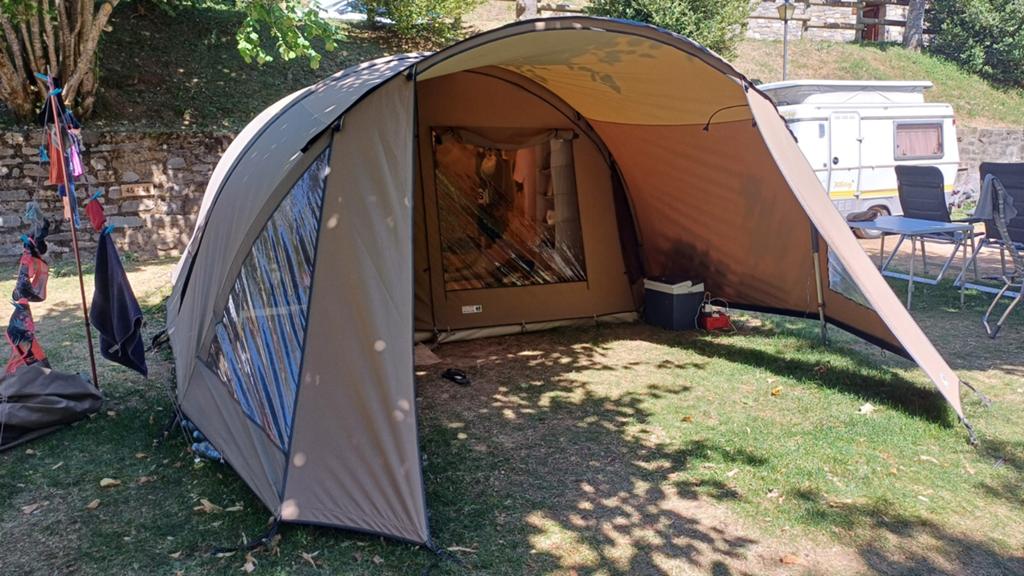 Degelijke, stormvaste tent Falco Havik 4000, Ophalen, Gebruikt, Tot en met 5