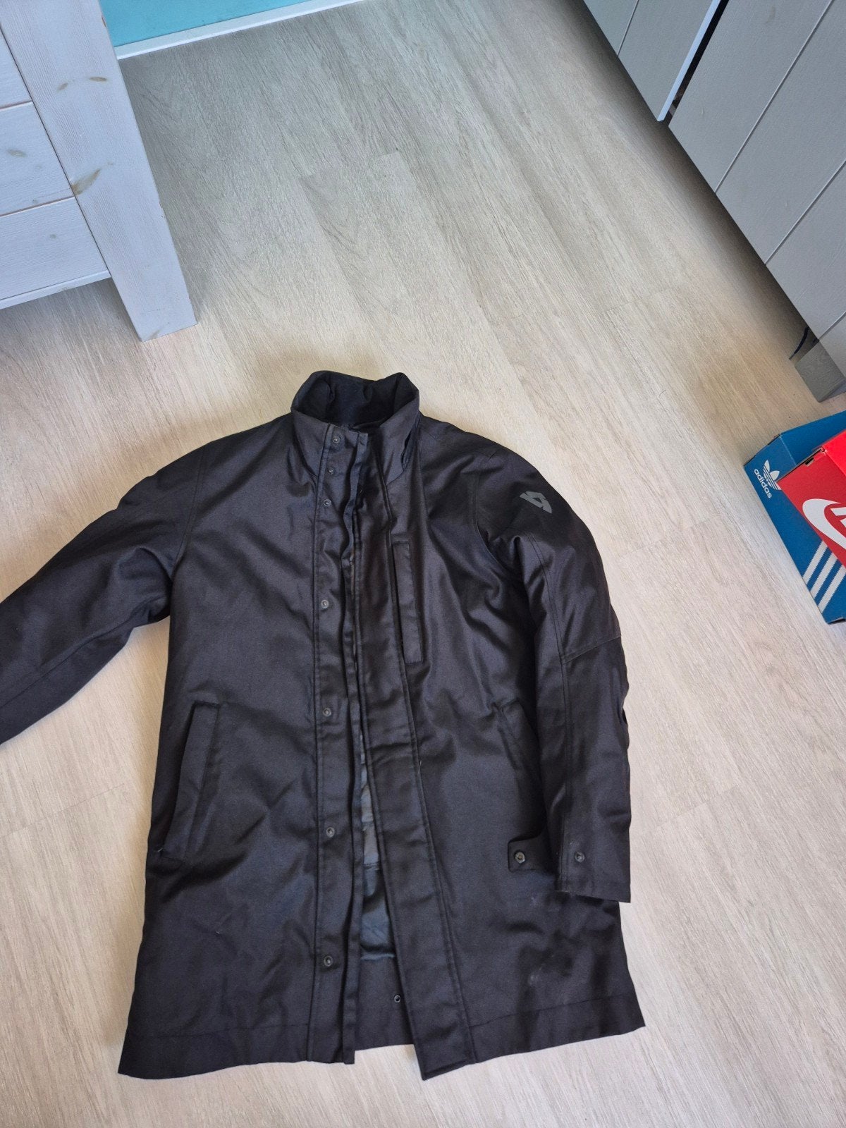REV'IT! Motorjas Manhatttan H20  Zwart - Maat L, Kleding | Heren, Maat 52/54 (L), Zwart, Ophalen of Verzenden, Zo goed als nieuw