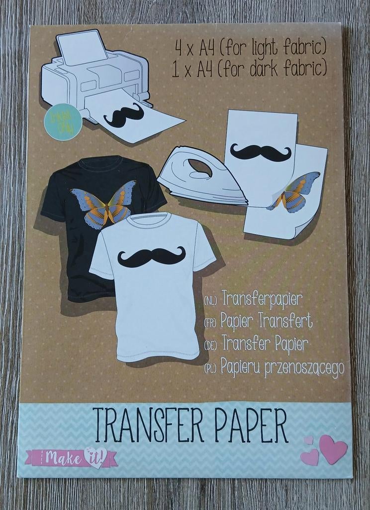 Transferpapier voor licht en donker textiel, Ophalen of Verzenden, Nieuw
