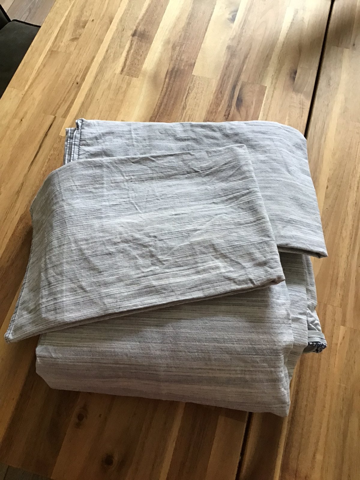 Dekbedovertrek IKEA Skogsalm Lits- Jumeaux 240-220, Dekbedovertrek, Katoen, Ophalen of Verzenden, Zo goed als nieuw