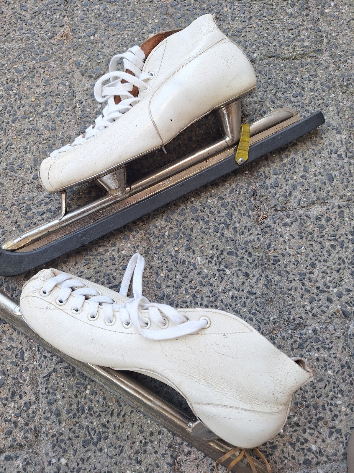 Vintage witte noren, Sport en Fitness, Schaatsen, Viking, Gebruikt, Ophalen of Verzenden, Noren