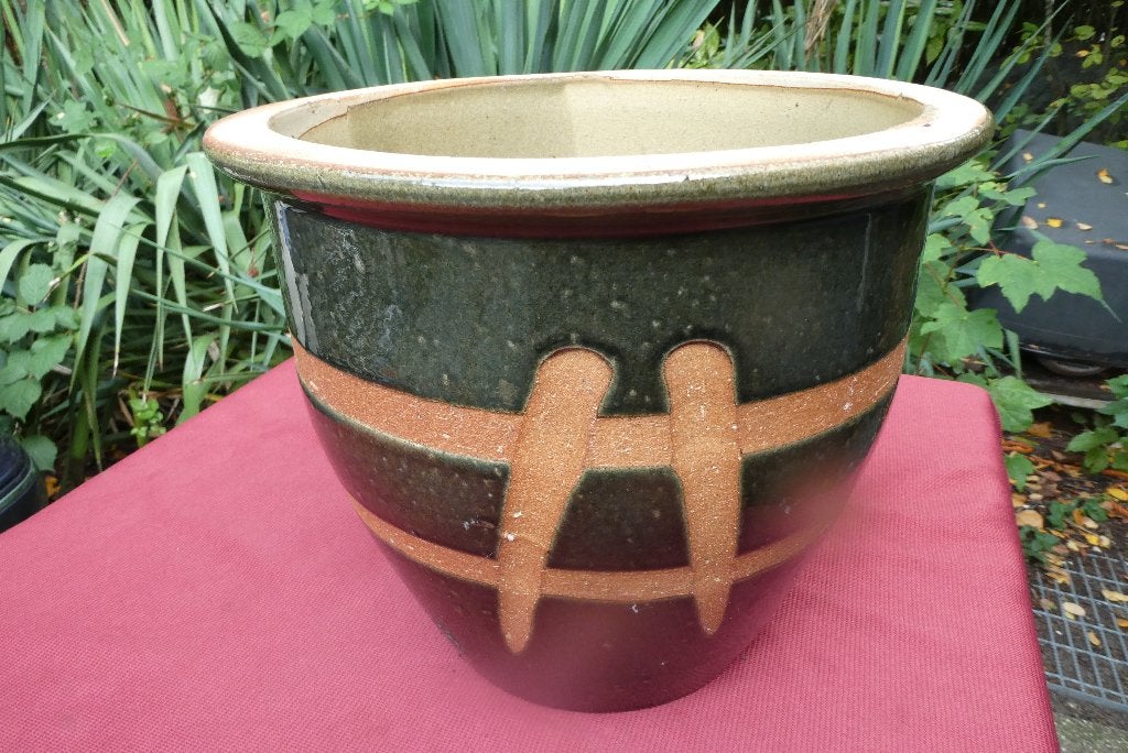 Bloempot 27 x 30 cm, 25 tot 40 cm, Rond, Ophalen of Verzenden, Zo goed als nieuw