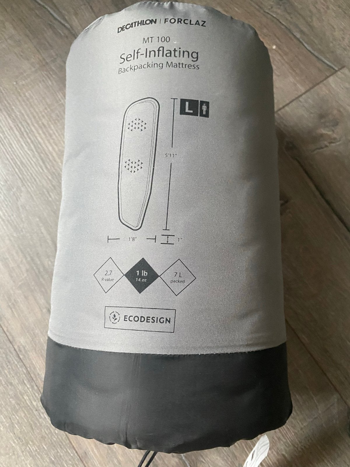 Decathlon Forclaz MT 100 Zelfopblaasbaar Backpacking Matras, Ophalen of Verzenden, Zo goed als nieuw, 1-persoons