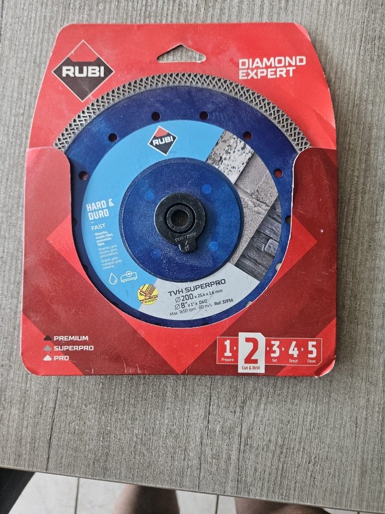 Rubi diamanten zaagblad, Doe-het-zelf en Verbouw, Gereedschap | Zaagmachines, Cirkelzaag, Nieuw, Ophalen of Verzenden, 30 tot 70 mm