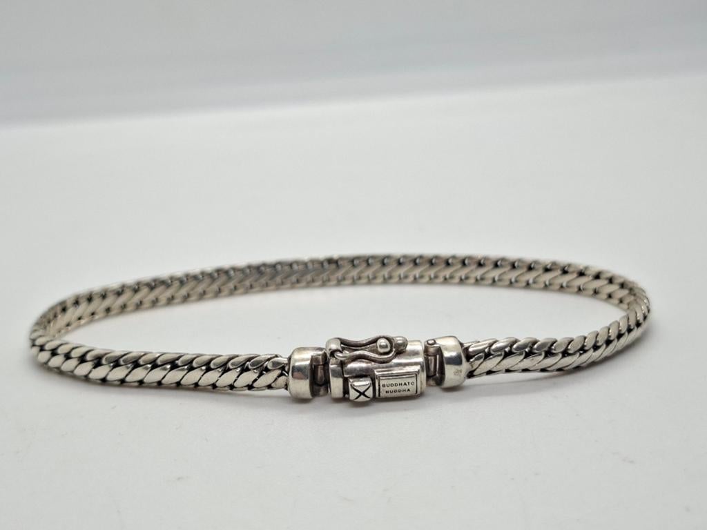 Buddha to Buddha Ben Mini Armband Zilver 19,5 cm, Ophalen of Verzenden, Zo goed als nieuw, Zilver, Zilver