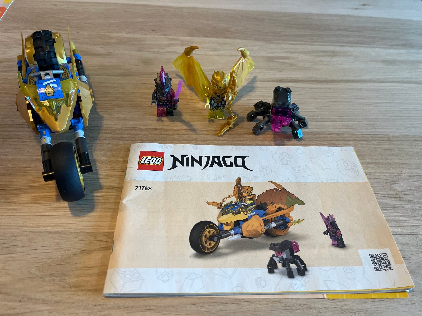 Lego Ninjago Jay's Gouden Draak Motor 71768, Ophalen, Lego, Zo goed als nieuw, Compleet
