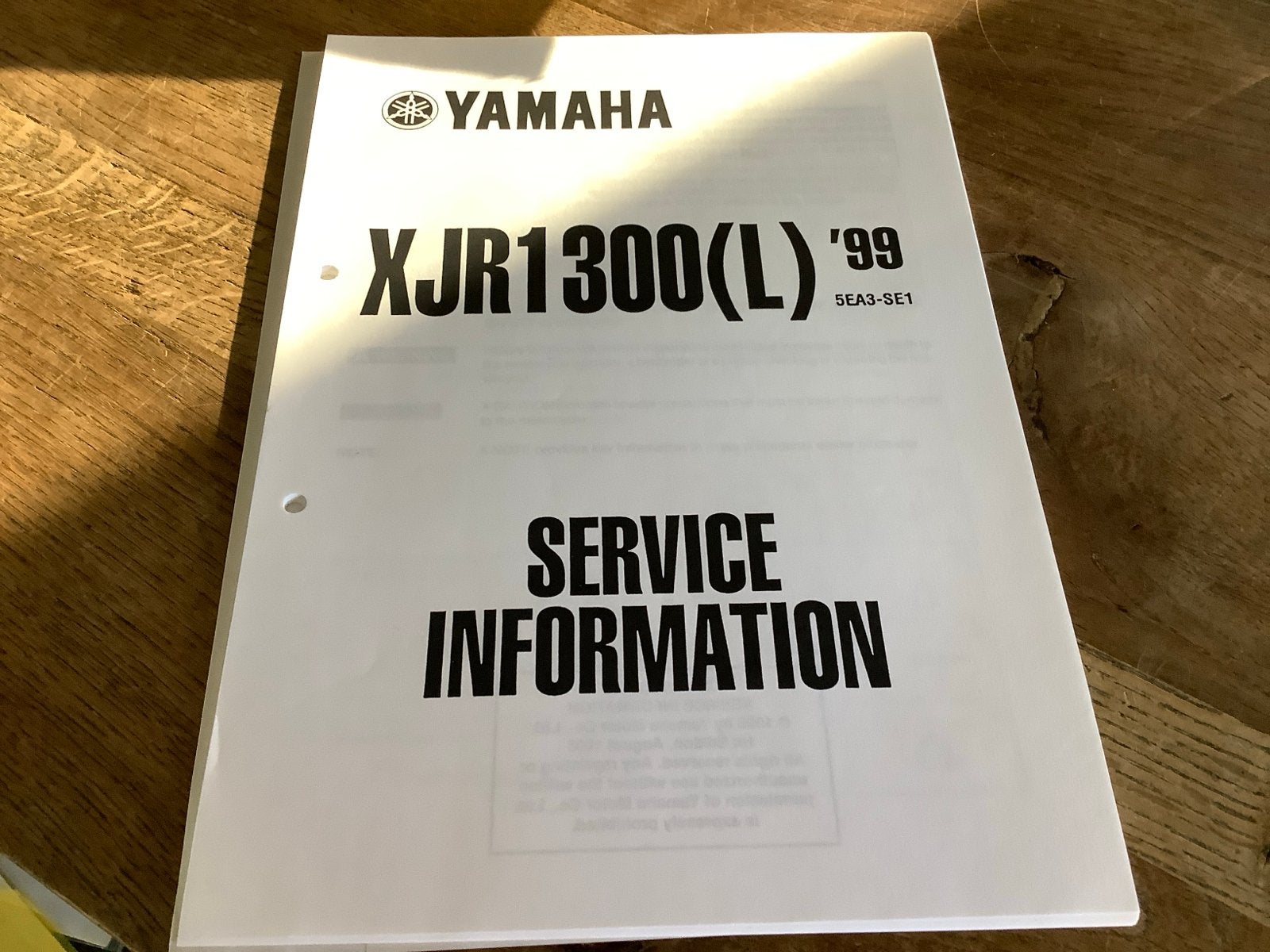 Yamaha XJR1300(L) '99 Service Informatie Handleiding., Verzenden, Yamaha