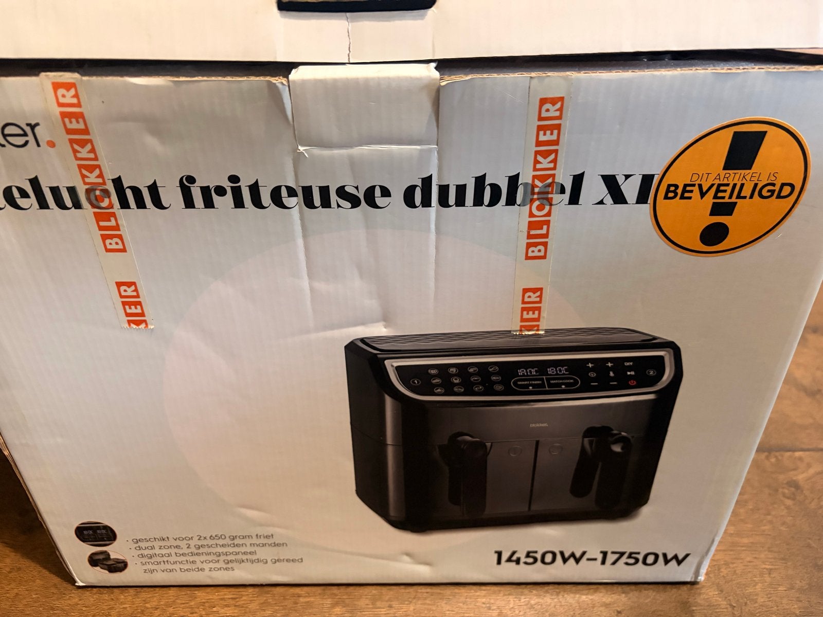 Nieuwe Blokker Hetelucht Friteuse Dubbel XL - Ongeopend, Witgoed en Apparatuur, Frituurpannen, 4 liter of meer, Verzenden, Nieuw