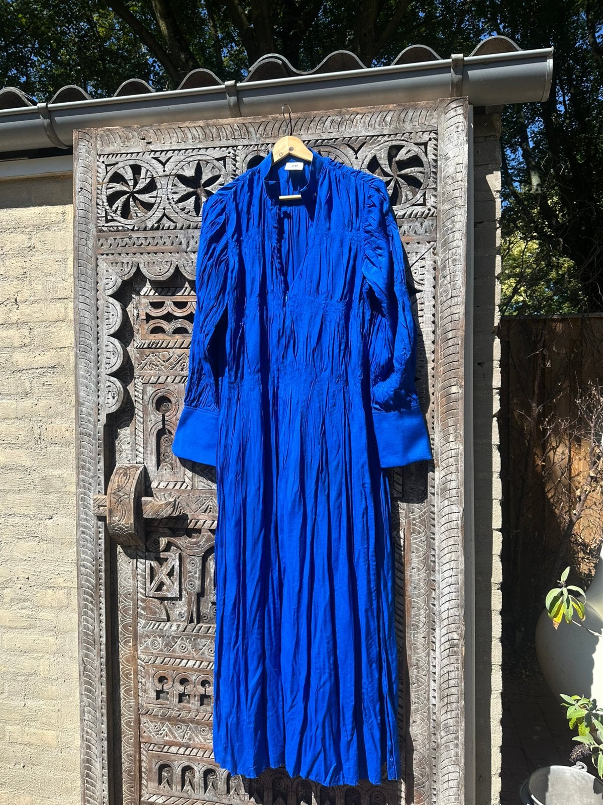 H en M studio jurk, Kleding | Dames, Jurken, Ophalen of Verzenden, Zo goed als nieuw, Maat 38/40 (M), Blauw