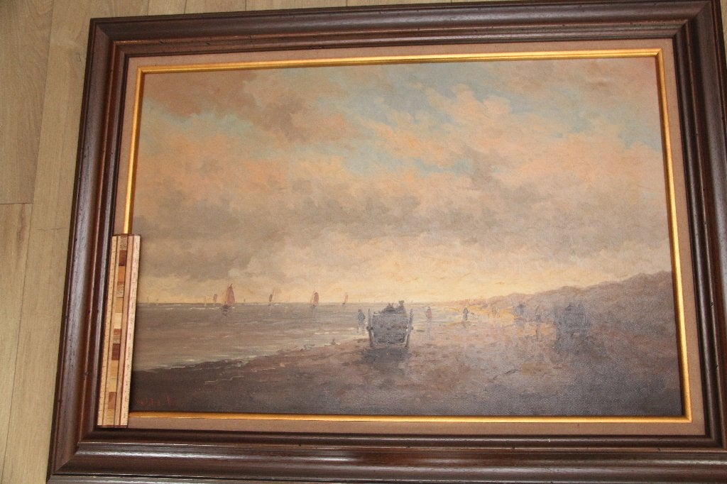schilderij, Antiek en Kunst, Ophalen, Nederlandse school, Olieverf, Maritiem / water