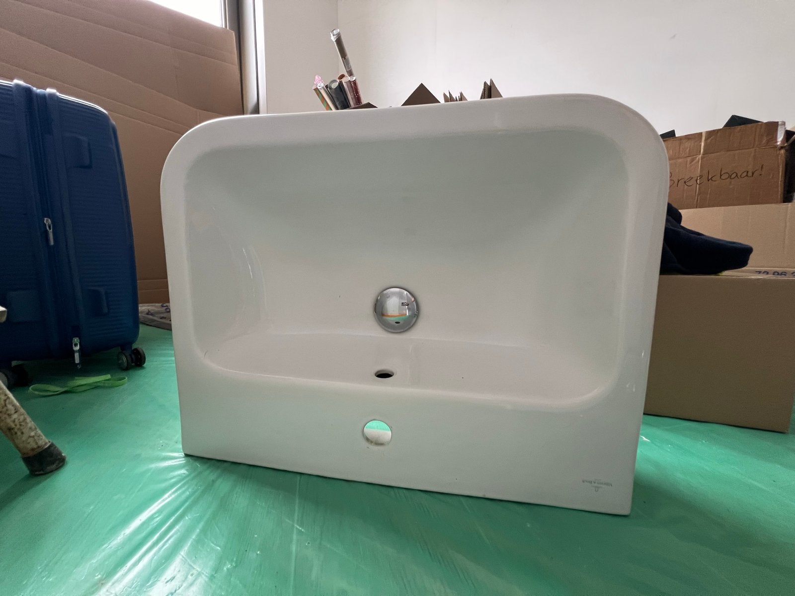 Villeroy & Boch wasbak - Zo goed als nieuw, Doe-het-zelf en Verbouw, Sanitair, Ophalen, Zo goed als nieuw, Wastafel