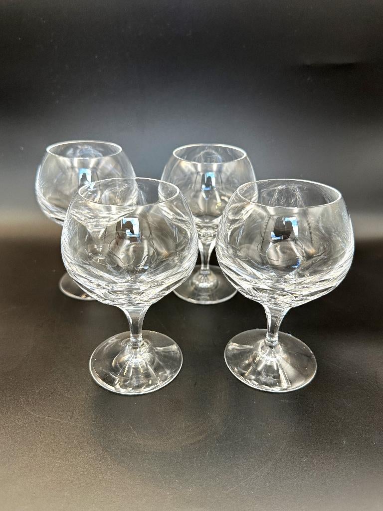 4 x sherryglazen Thomas Web Loodkristal € 26,00, Glas of Glazen, Ophalen of Verzenden, Overige stijlen, Glas
