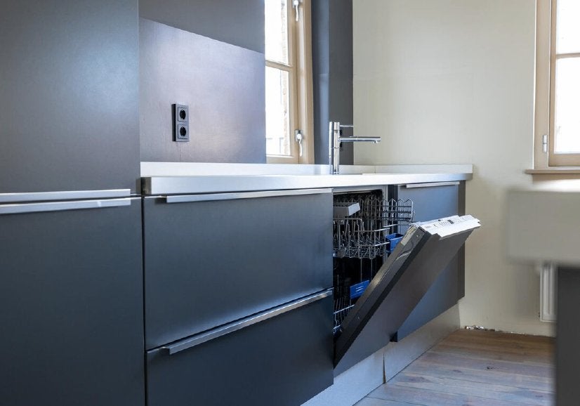 Moderne Bruynzeel mat grijze eilandkeuken GEDEMONTEERD, Overige typen, Ophalen of Verzenden, Zo goed als nieuw, Kunststof
