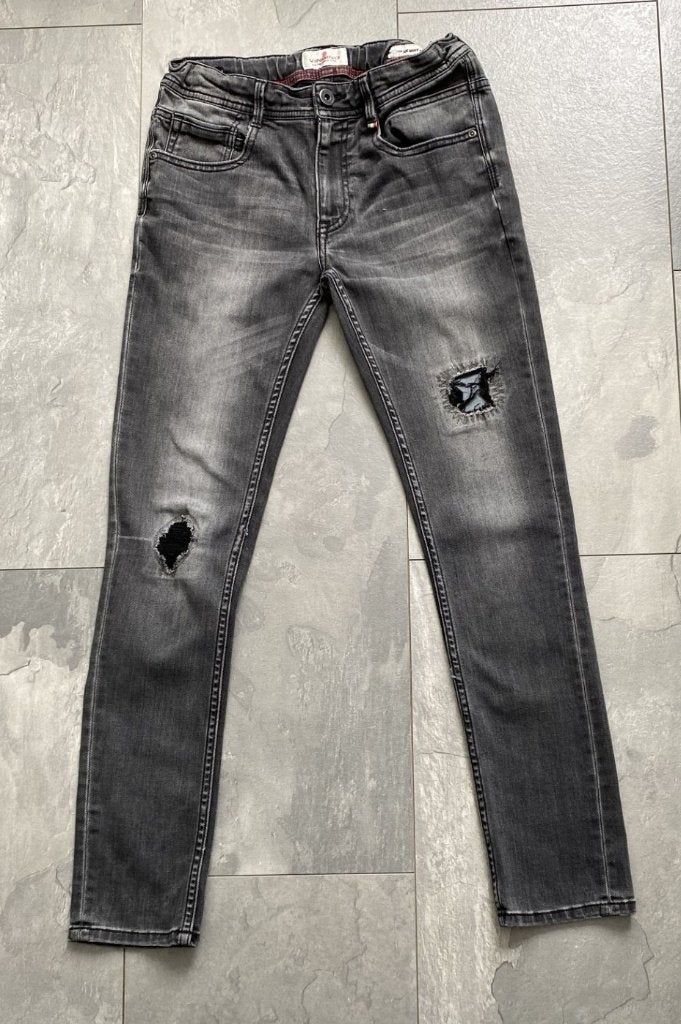 Vingino zwarte skinny spijkerbroek, maat 14 = 164 (qwe), Broek, Ophalen of Verzenden, Zo goed als nieuw, Vingino