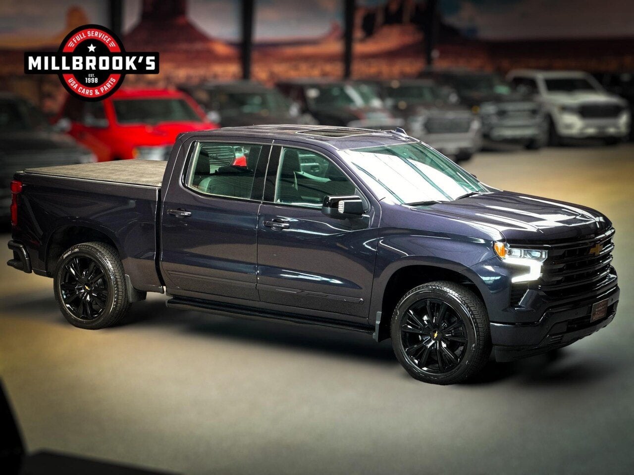 Chevrolet Silverado USA High Country Black Edition 6.2 V8 42, Automaat, Automatische klimaatregeling, 8 cilinders, Blauw