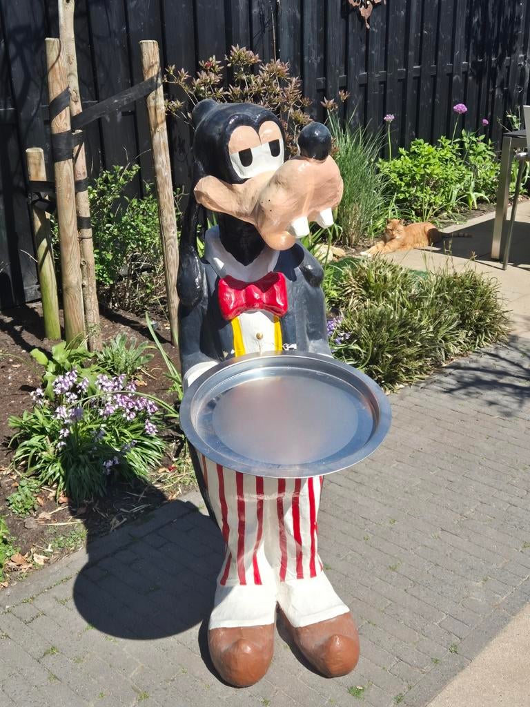 XXL Goofy butler van papier-maché collectes item, Ophalen, Gebruikt, Beeldje of Figuurtje