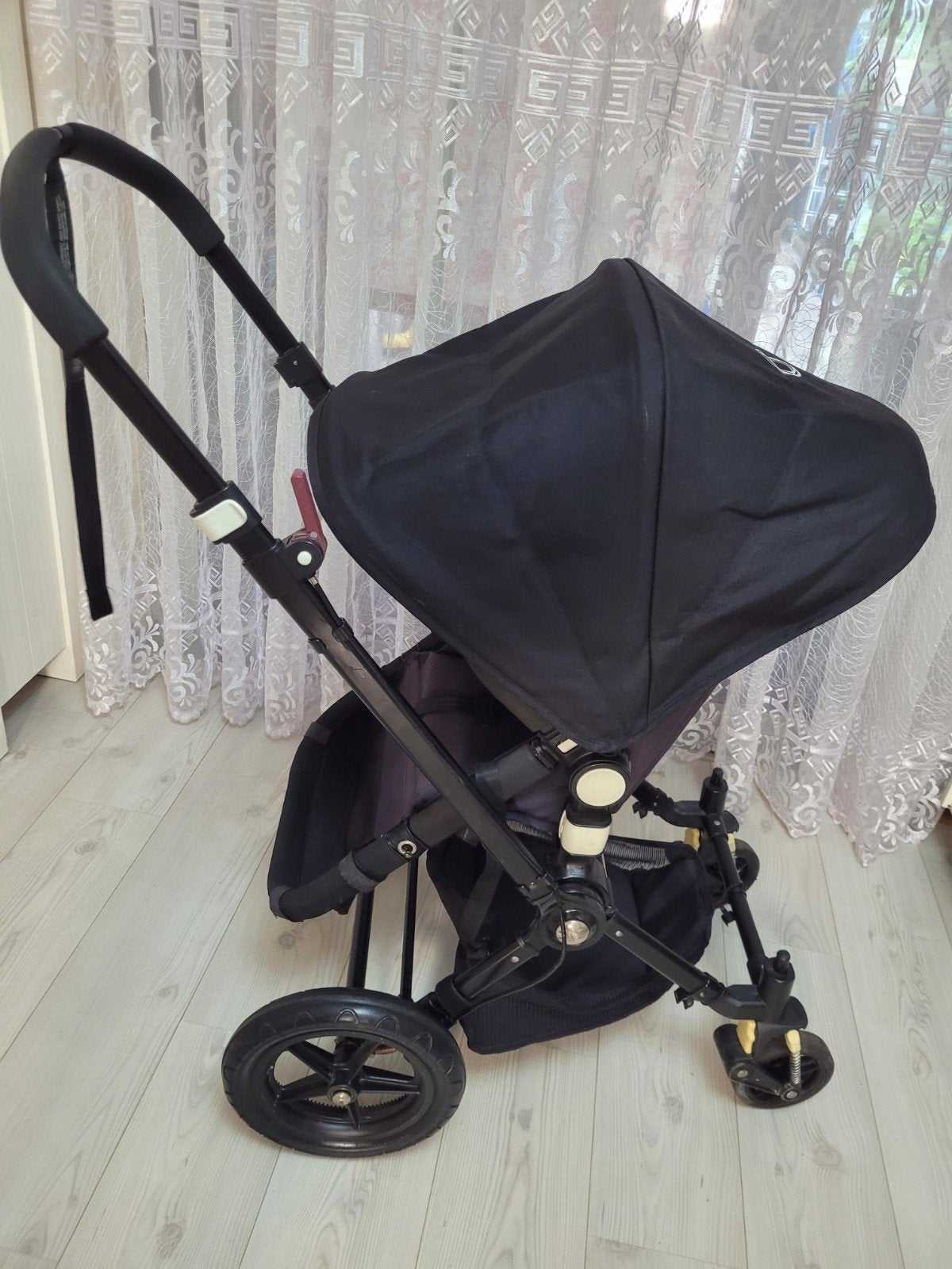 Bugaboo Cameleon 3 Combiwagen Zwart met Reiswieg, Ophalen, Gebruikt