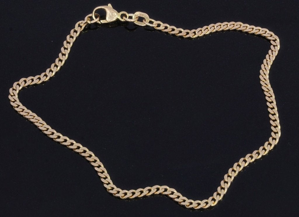 Gourmet schakel armband 14k goud luxe dames stevig design, Voordeelsieraden, Verzenden, Zo goed als nieuw, Met edelsteen