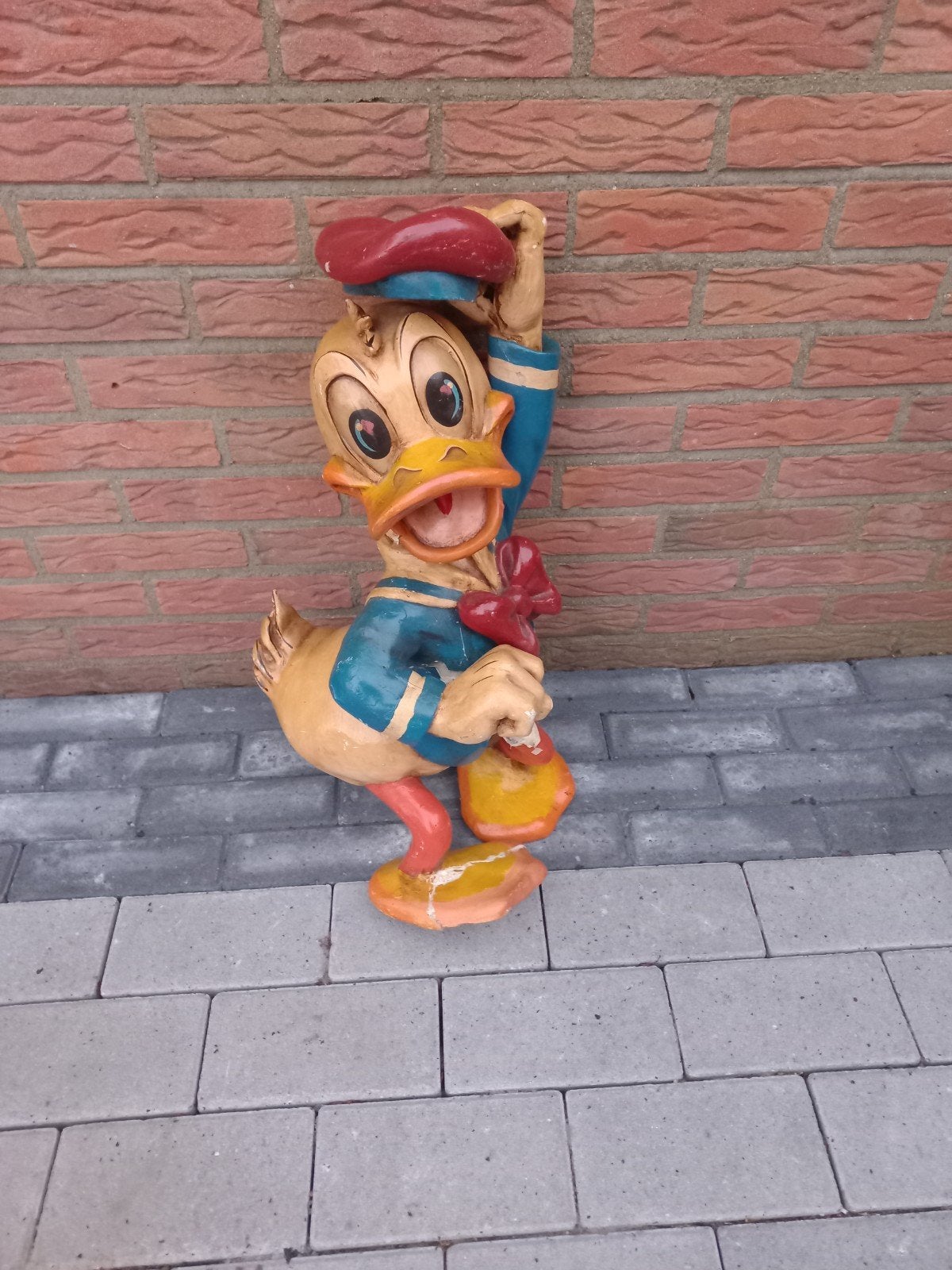 Vintage Donald Duck Beeld - voor de doe het zelver, Ophalen, Gebruikt