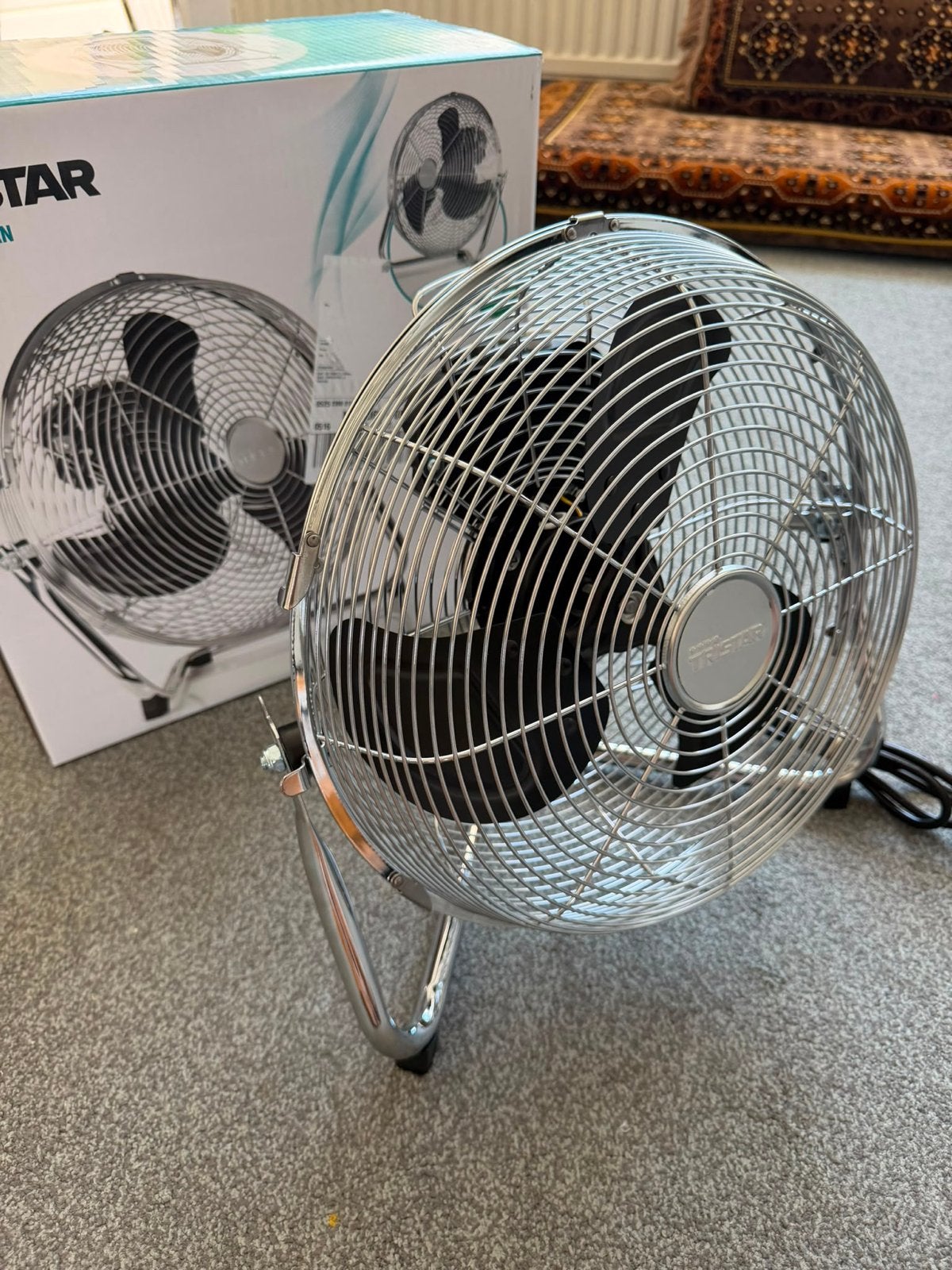 Tristar VE-5933 Vloerventilator - Zo goed als nieuw, Ophalen of Verzenden, Nieuw, Vloerventilator