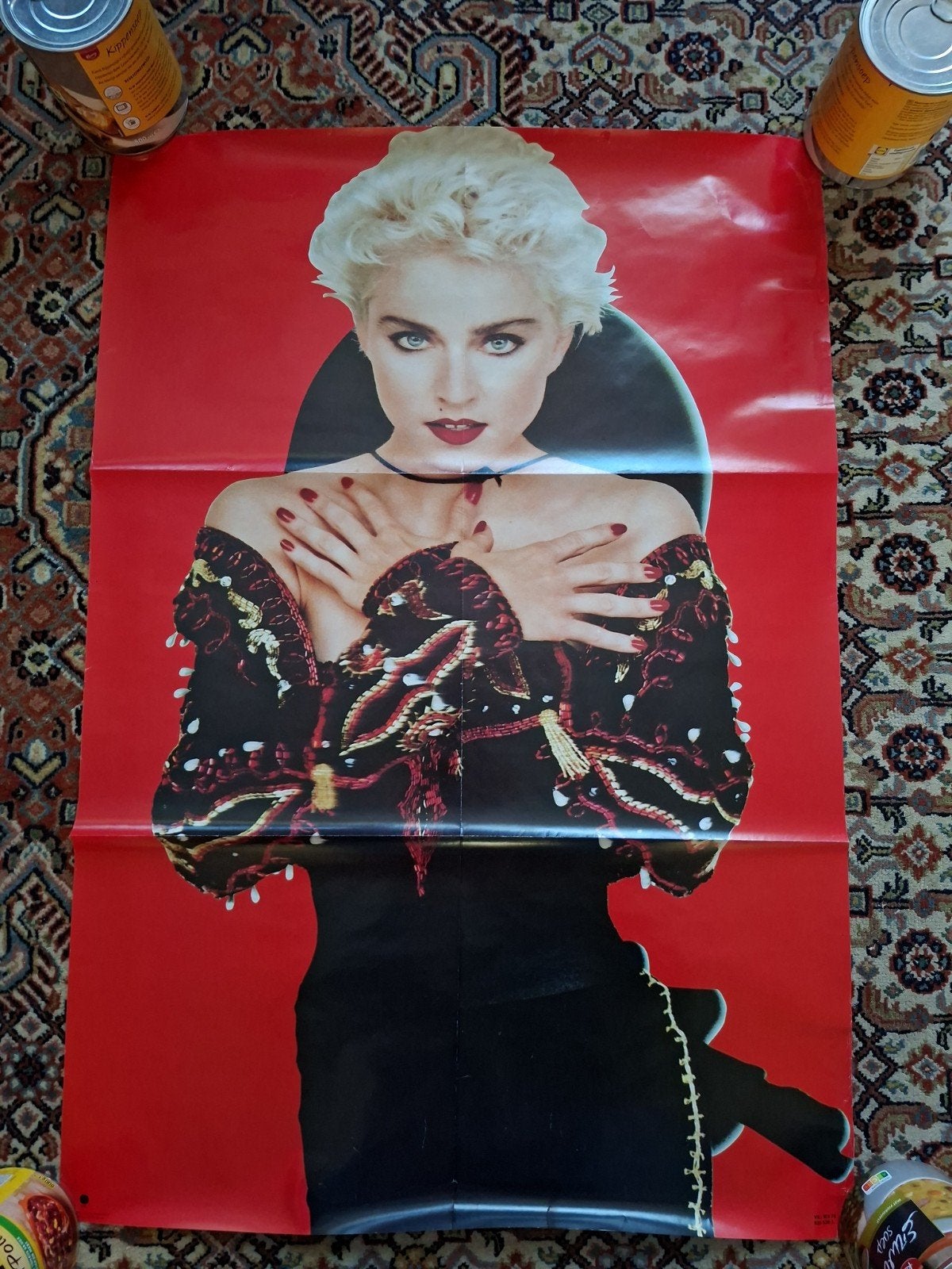 Vintage Madonna True Blue Promotie Poster (1986), Verzamelen, Ophalen, Gebruikt, Overige onderwerpen