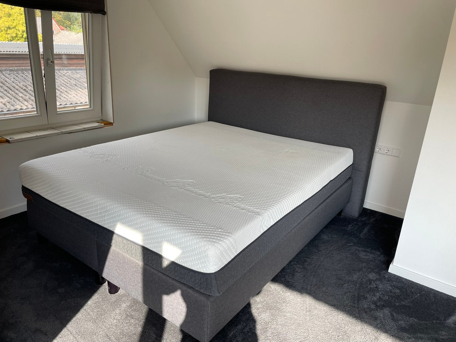 Emma boxspring, Huis en Inrichting, Slaapkamer | Bedden, Ophalen, Tweepersoons, Zo goed als nieuw, 200 cm