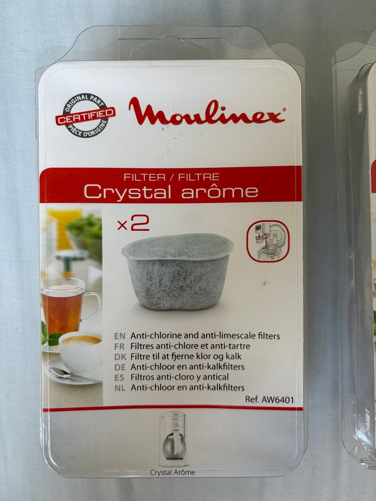 Moulinex/Krups anti-kalk/chloor filters (2 stuks) AW6401, Ophalen of Verzenden, Nieuw