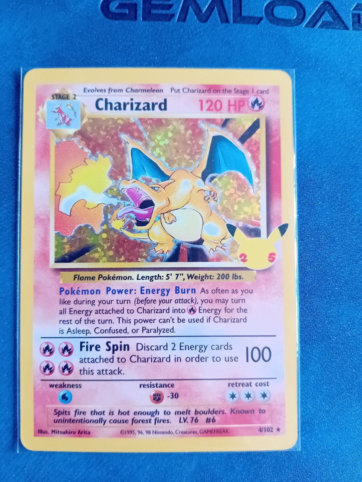 Charizard Celebrations 25th Anniversary, Ophalen, Zo goed als nieuw, Losse kaart