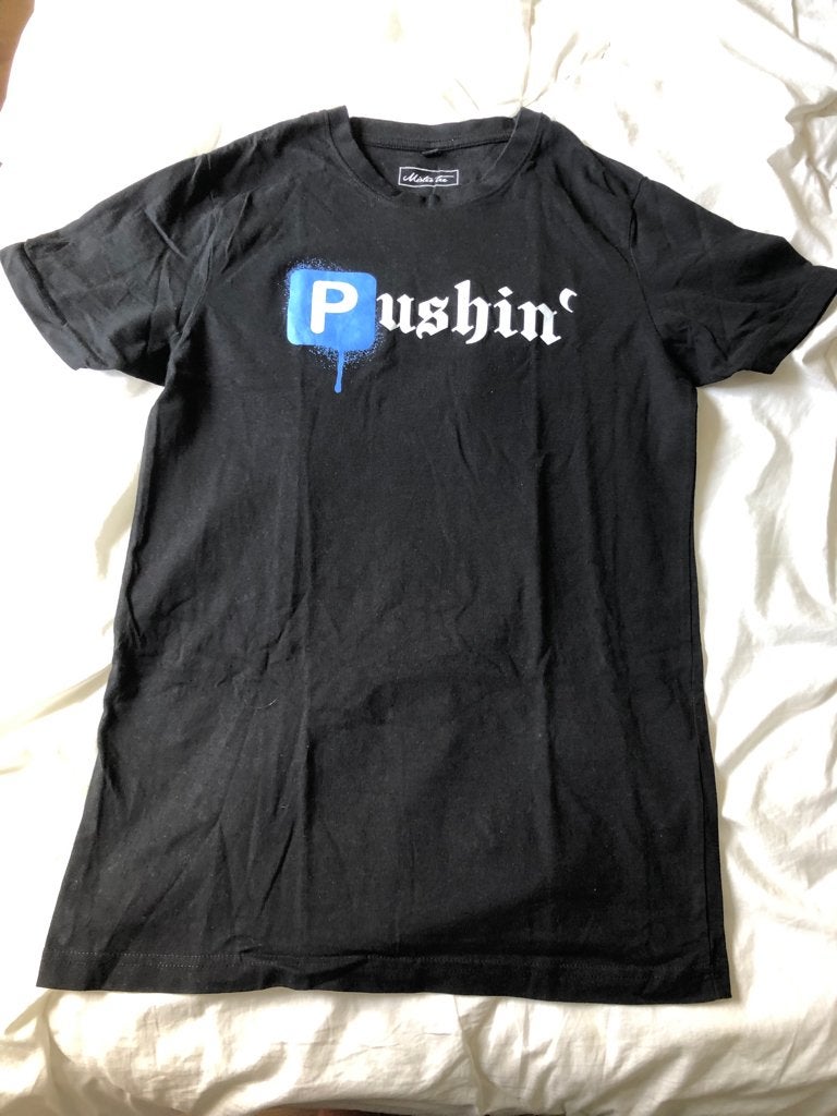 Shirt mister Tee pushin’ zwart en wit M, Maat 48/50 (M), Zwart, Ophalen of Verzenden, Zo goed als nieuw