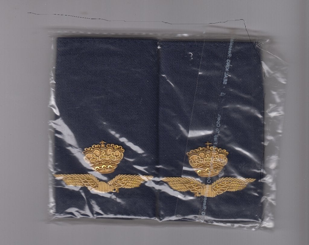 set rangen Koninklijke Luchtmacht, Ophalen of Verzenden, Luchtmacht, Nederland, Embleem of Badge