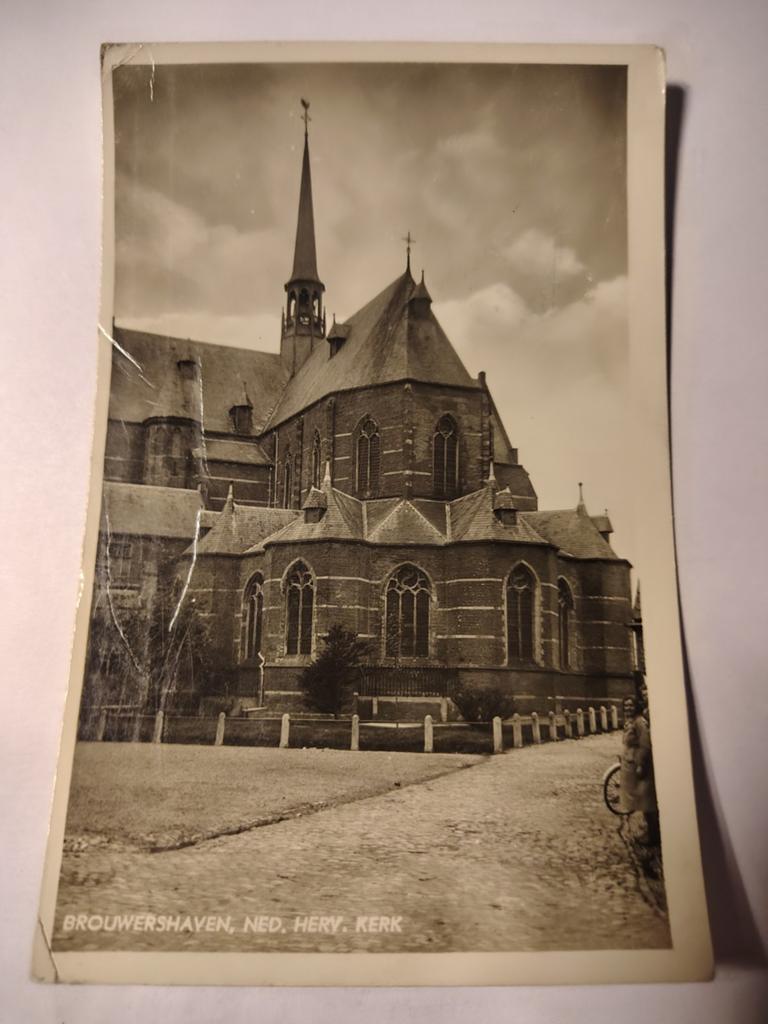 Brouwershaven NED. HERV. KERK naar Bandoeng Batavia Militair, Ophalen of Verzenden