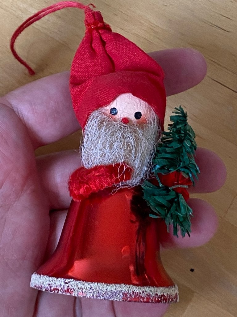 Vintage Kerst Kabouter met klok lijfje zgan, Ophalen of Verzenden, Zo goed als nieuw