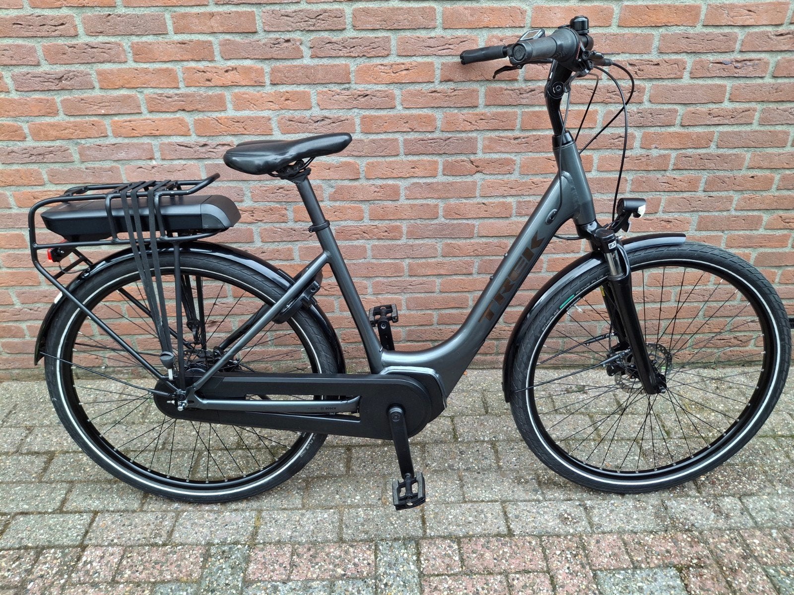 Trek District, Fietsen en Brommers, Fietsen | Dames | Damesfietsen, Gebruikt, Overige merken, (Extra) lage instap, Versnellingen