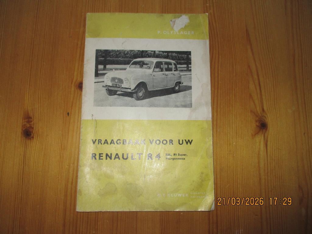 RENAULT 4 1961 vraagbaak, Ophalen