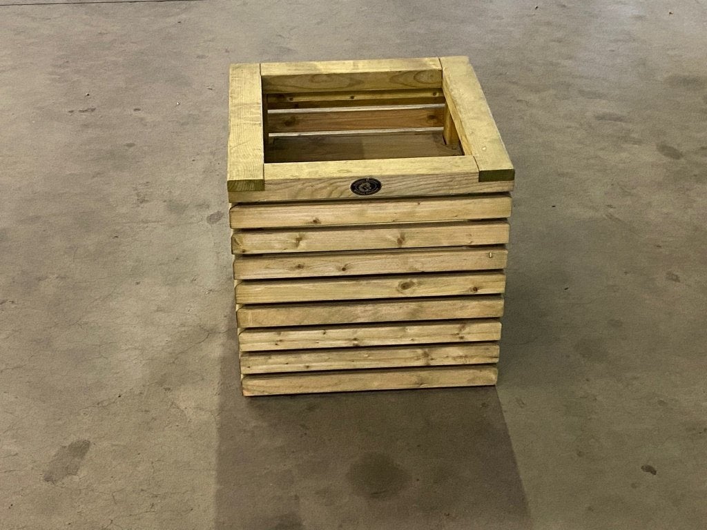 003. Hillhout Elan Bloembak 50x50x50 cm €125 naar €95,00!, Tuin en Terras, Minder dan 60 cm, Vierkant, Nieuw, Ophalen of Verzenden