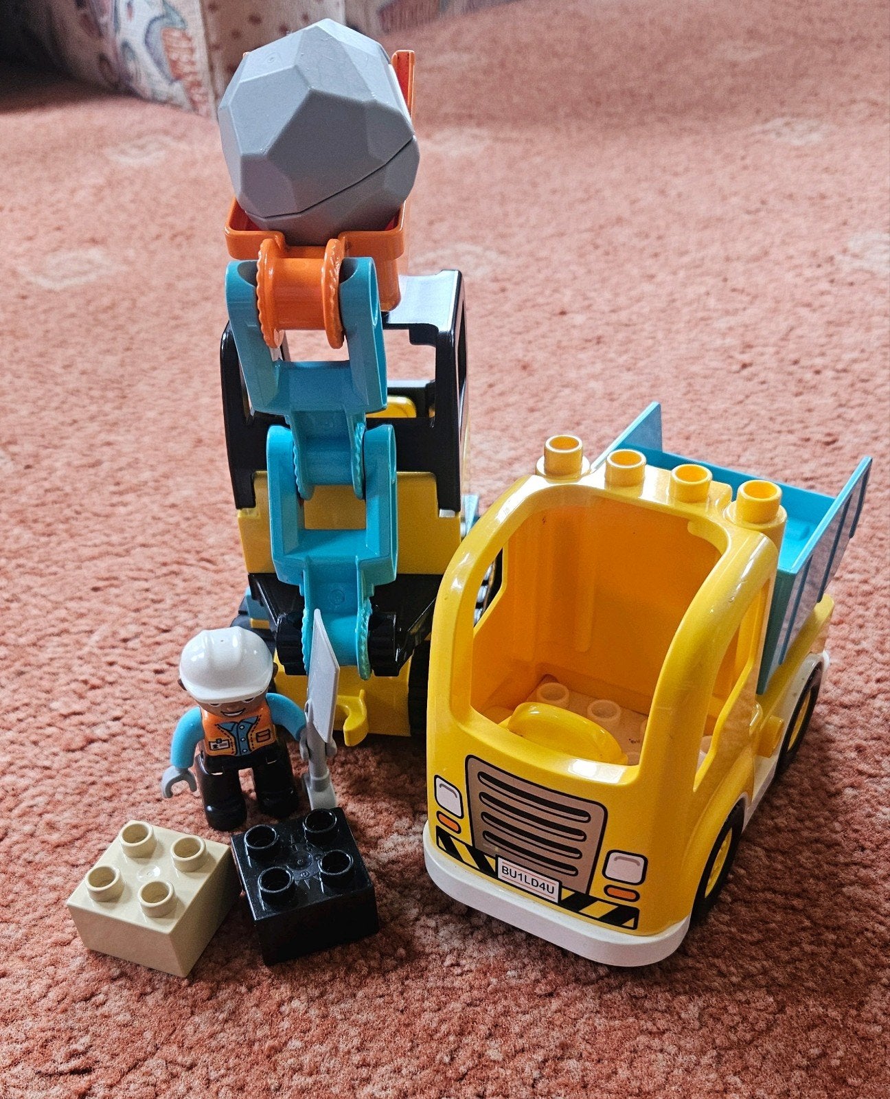 Duplo truck en graafmachine 10931, Kinderen en Baby's, Speelgoed | Duplo en Lego, Ophalen of Verzenden, Zo goed als nieuw, Duplo