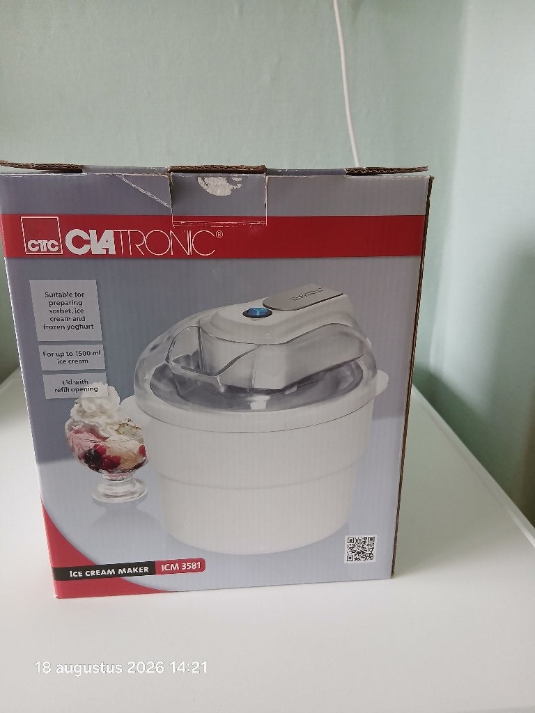 ijs machine, Ophalen of Verzenden, Nieuw, Zelfvriezend