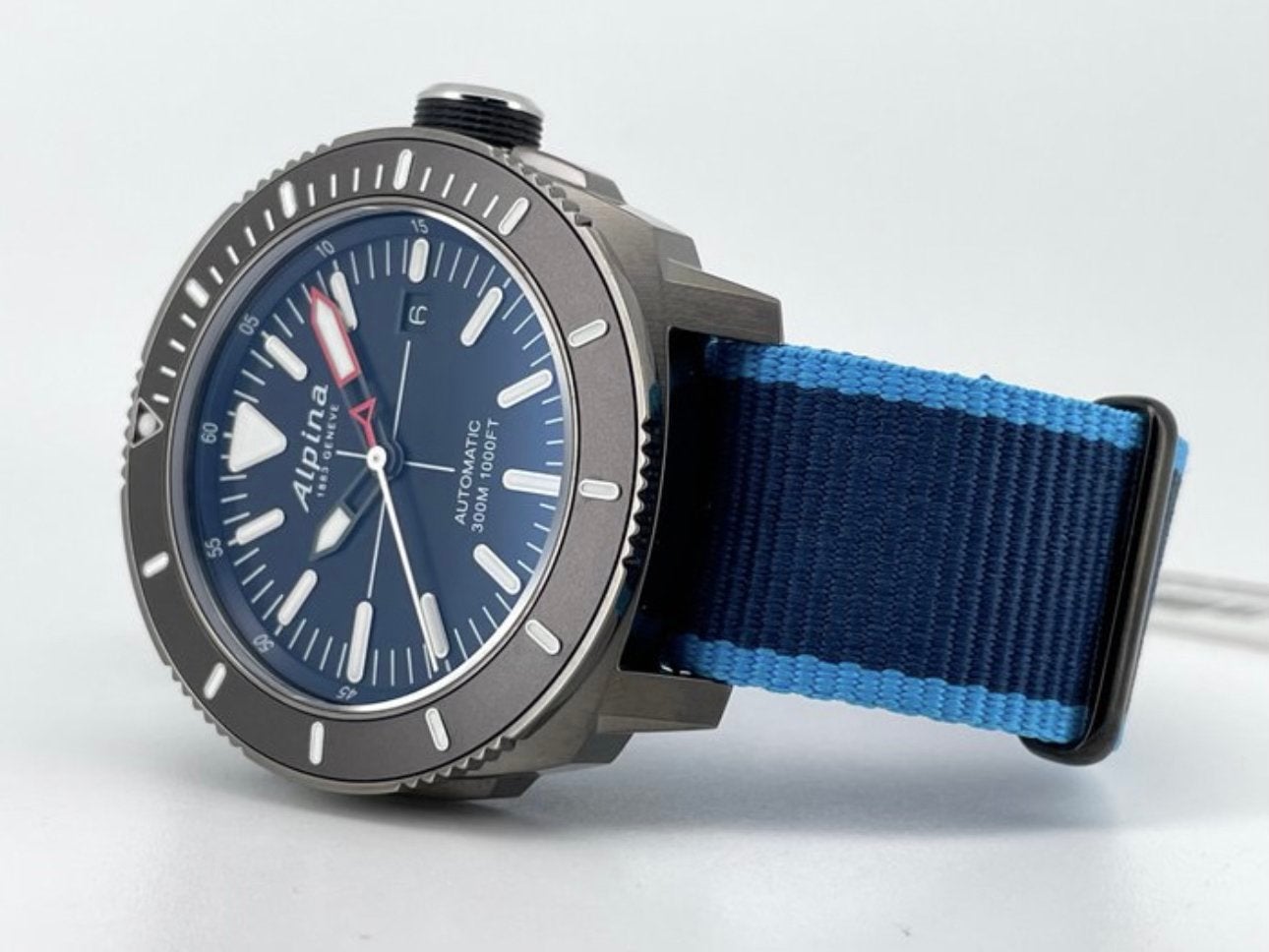 Alpina Seastrong Diver Gyre Automatic 44 mm, Ophalen of Verzenden, Zo goed als nieuw, Staal, Overige merken