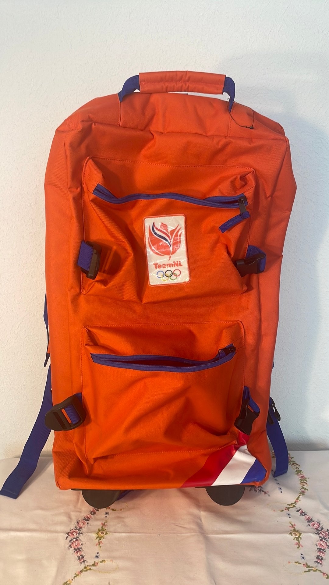TeamNL reiskoffer met 2 wielen en trekstang, Ophalen of Verzenden, Zwart, 30 cm of meer