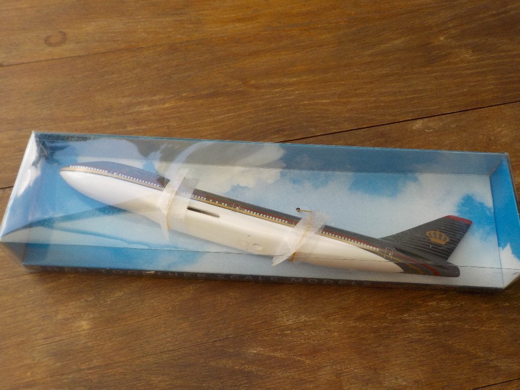 PPC Royal Jordanian Boeing 747-200 27cm, Hobby en Vrije tijd, Overige merken, 1:200 of kleiner, Nieuw, Ophalen of Verzenden