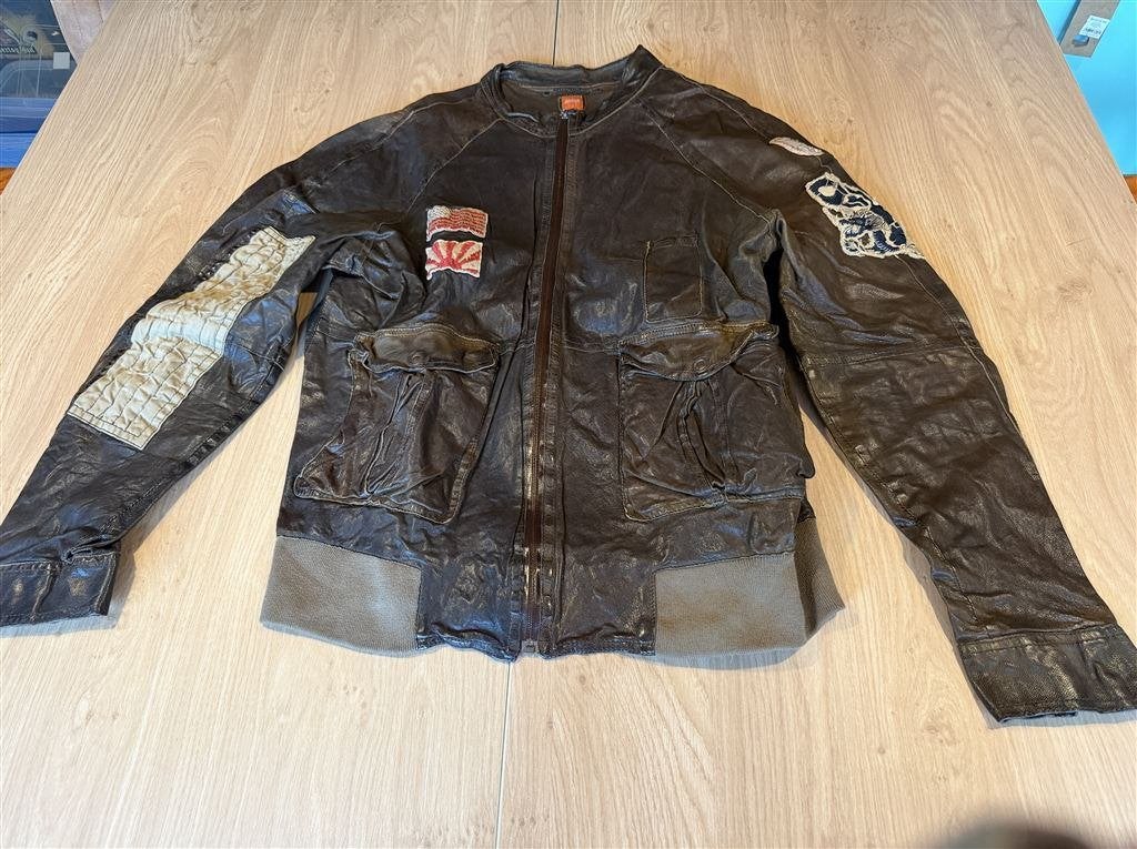 Hugo Boss Vintage Pilotenjack - USA/Japan Coast Guard Stijl, Kleding | Heren, Ophalen of Verzenden, Zo goed als nieuw