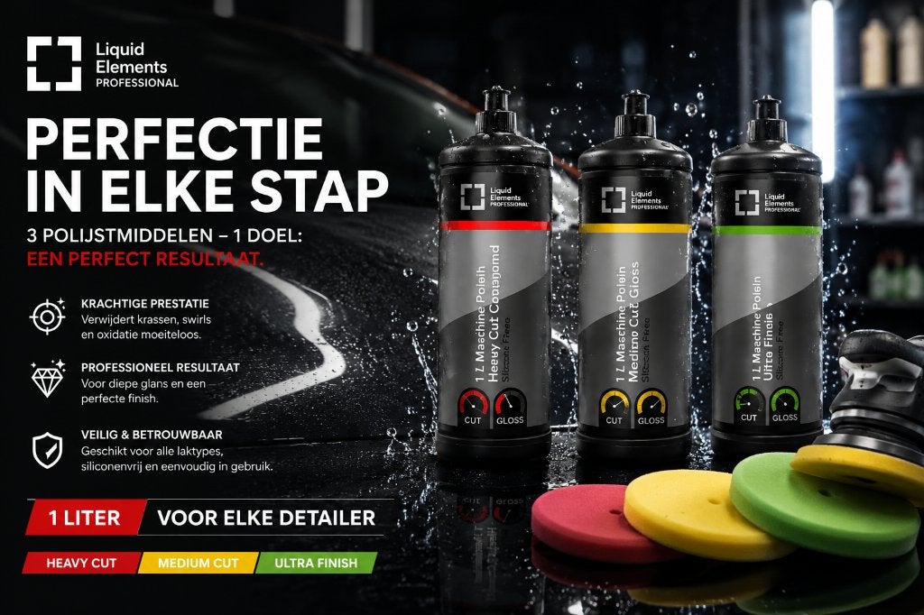 Liquid Elements Pro Polijstpasta Set 1L, Auto diversen, Ophalen of Verzenden