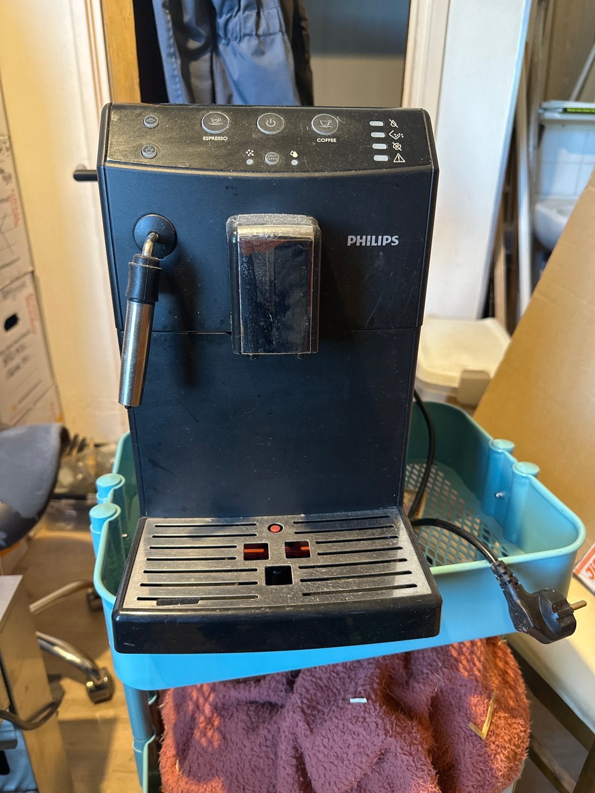 Philips Espresso apparaat - Zwart, Ophalen, Afneembaar waterreservoir, Gebruikt, Espresso apparaat