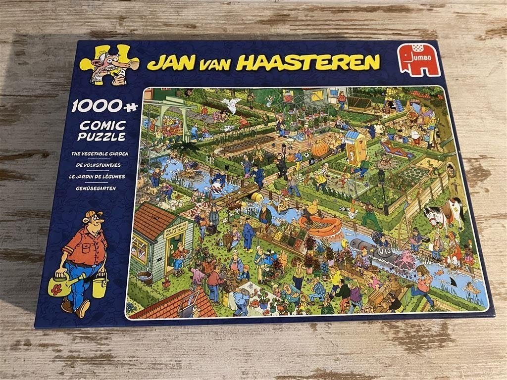 jan van haasteren - de volkstuintjes 1000 stuks [s313], Hobby en Vrije tijd, Denksport en Puzzels, Verzenden, 500 t/m 1500 stukjes